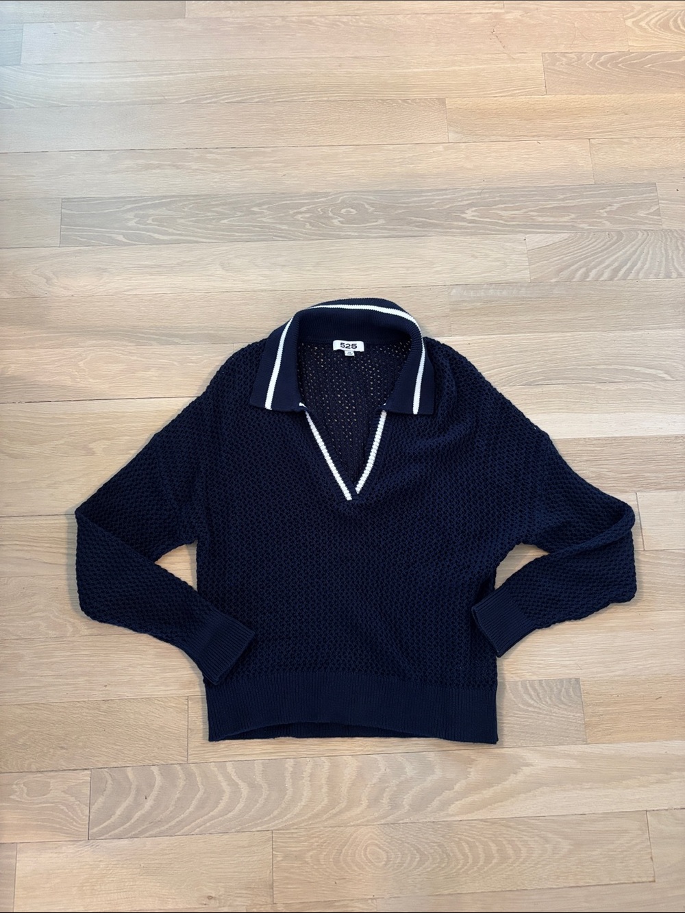 525 America Collar Pointelle Polo